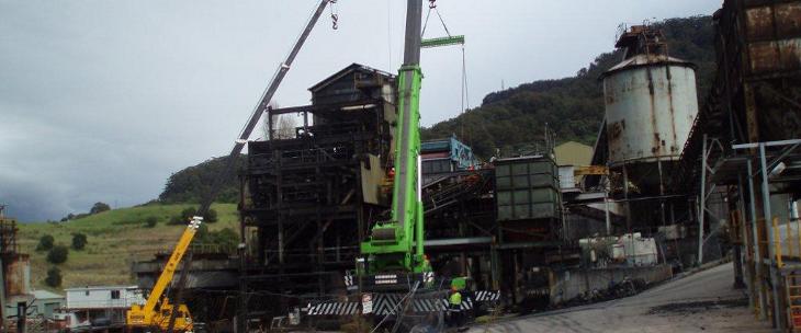 Steel fabrication in an industrial workshop